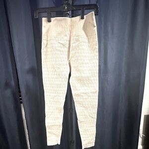 Joy Lab Cream Patterned Women's Leggings